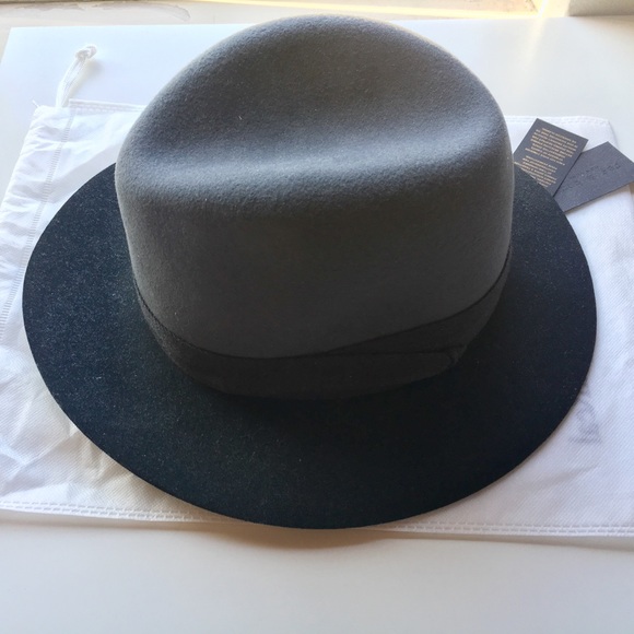 SOLD Rag & Bone Felt Fedora Hat Size M - Picture 2 of 6